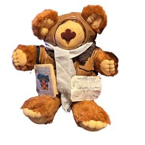 Xavier Roberts Babyland General Hospital Tuckins Bear Pilot Jacket Scarf Tags